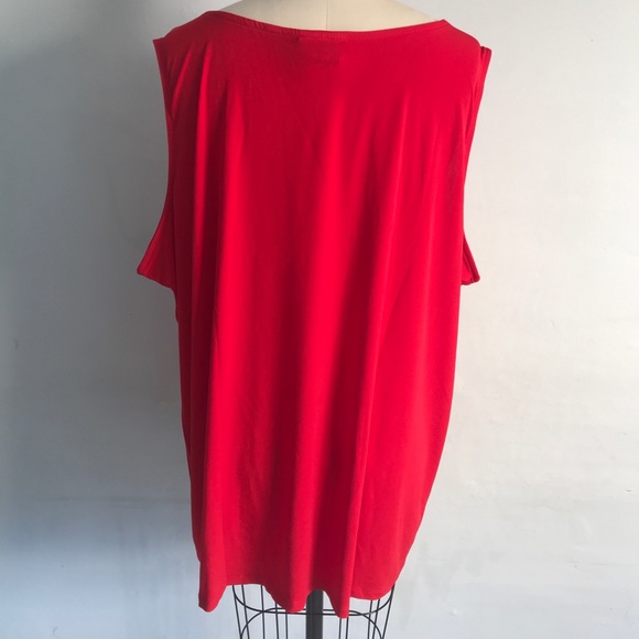 Very Vollbrach Red Knit Tank Top - Picture 4 of 7